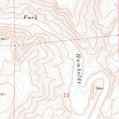 United States Geological Survey Double Mountain SE, NV (1971, 24000-Scale) digital map
