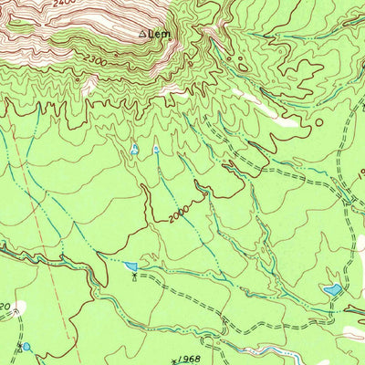 United States Geological Survey Double Mountains, TX (1968, 24000-Scale) digital map
