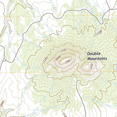 United States Geological Survey Double Mountains, TX (2022, 24000-Scale) digital map