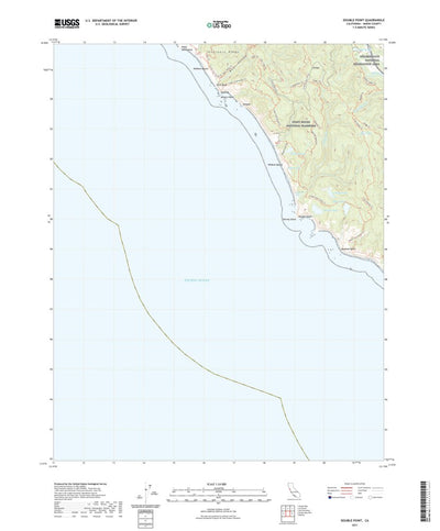 United States Geological Survey Double Point, CA (2021, 24000-Scale) digital map