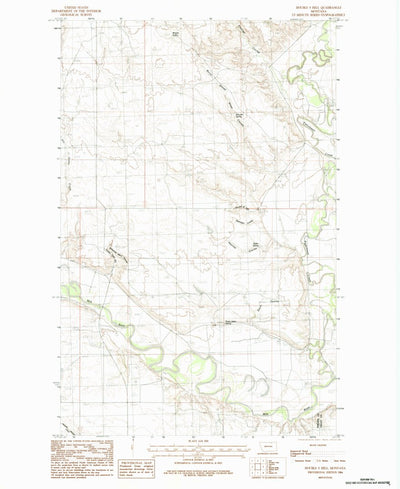 United States Geological Survey Double S Hill, MT (1984, 24000-Scale) digital map