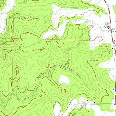United States Geological Survey Double Springs, AL (1969, 24000-Scale) digital map
