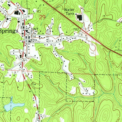 United States Geological Survey Double Springs, AL (1969, 24000-Scale) digital map