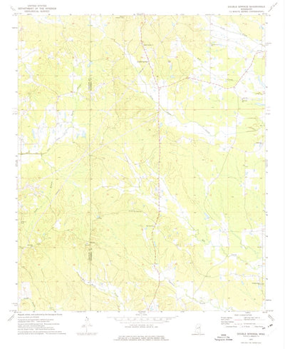 United States Geological Survey Double Springs, MS (1972, 24000-Scale) digital map