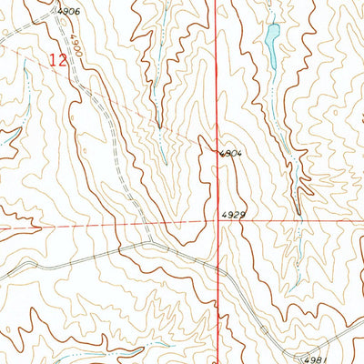 United States Geological Survey Double Tanks, WY (1971, 24000-Scale) digital map