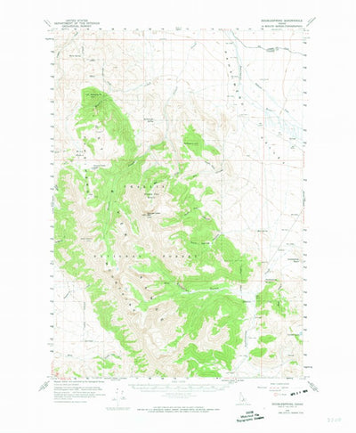 United States Geological Survey Doublespring, ID (1956, 62500-Scale) digital map