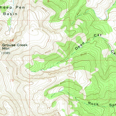 United States Geological Survey Doublespring, ID (1956, 62500-Scale) digital map