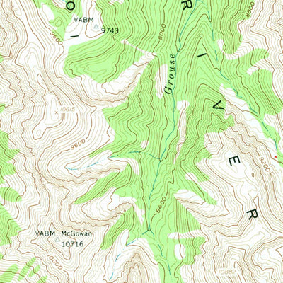 United States Geological Survey Doublespring, ID (1956, 62500-Scale) digital map