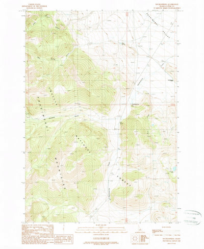 United States Geological Survey Doublespring, ID (1989, 24000-Scale) digital map