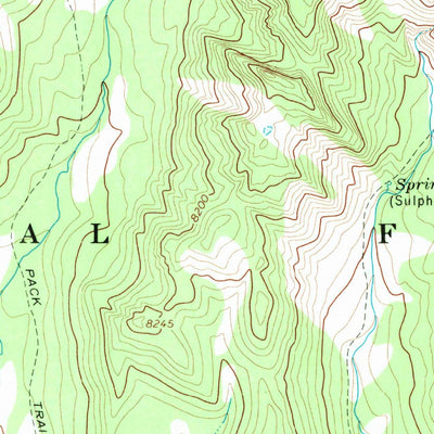 United States Geological Survey Doubletop Peak, WY (1967, 24000-Scale) digital map
