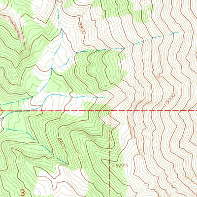 United States Geological Survey Doubletop Peak, WY (1967, 24000-Scale) digital map