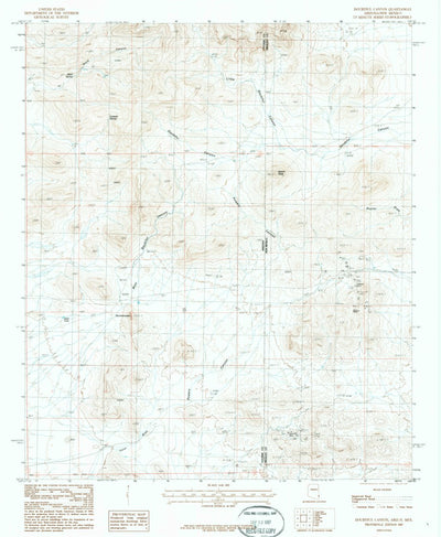 United States Geological Survey Doubtful Canyon, AZ-NM (1987, 24000-Scale) digital map
