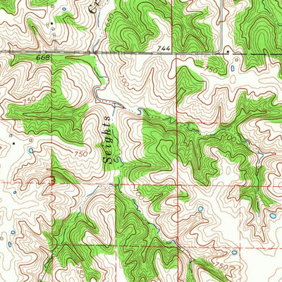 United States Geological Survey Douds, IA (1965, 24000-Scale) digital map