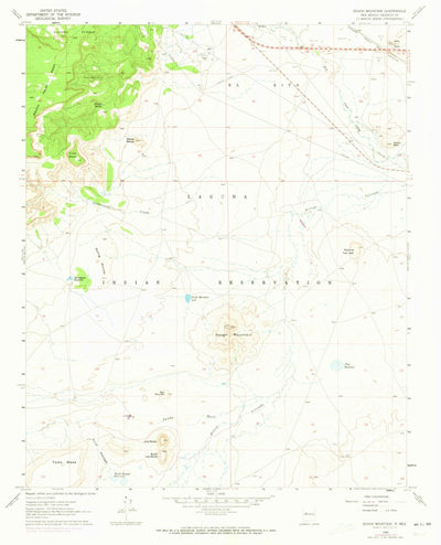 United States Geological Survey Dough Mountain, NM (1960, 24000-Scale) digital map