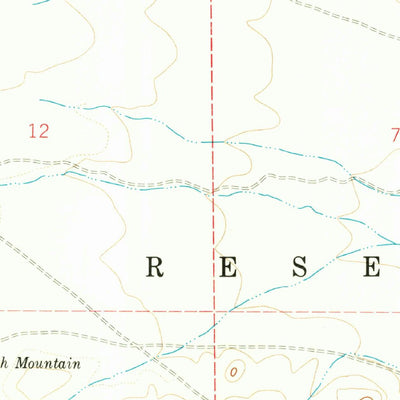 United States Geological Survey Dough Mountain, NM (1960, 24000-Scale) digital map