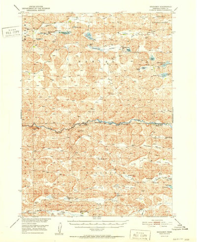 United States Geological Survey Doughboy, NE (1952, 62500-Scale) digital map