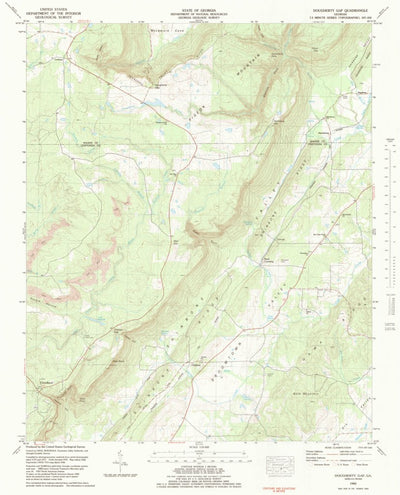 United States Geological Survey Dougherty Gap, GA (1983, 24000-Scale) digital map