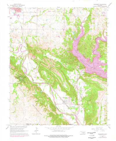 United States Geological Survey Dougherty, OK (1965, 24000-Scale) digital map