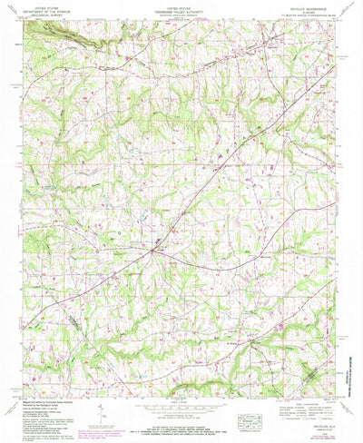 United States Geological Survey Douglas, AL (1958, 24000-Scale) digital map