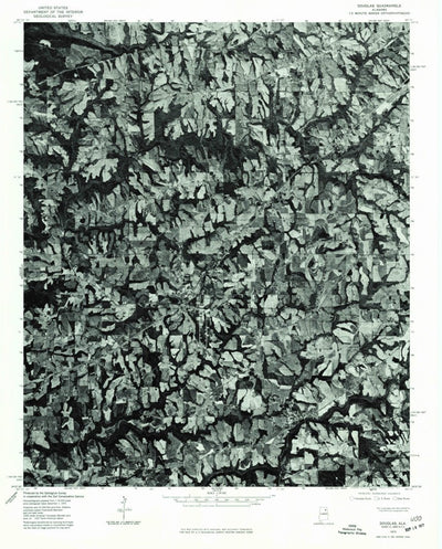 United States Geological Survey Douglas, AL (1975, 24000-Scale) digital map