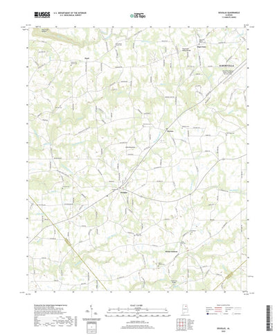 United States Geological Survey Douglas, AL (2020, 24000-Scale) digital map