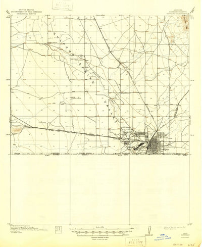 United States Geological Survey Douglas, AZ (1914, 62500-Scale) digital map