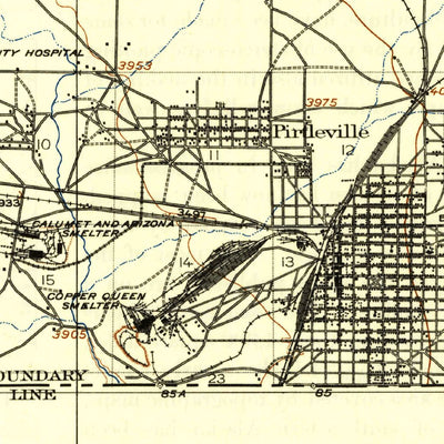 United States Geological Survey Douglas, AZ (1914, 62500-Scale) digital map