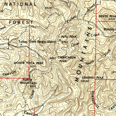 United States Geological Survey Douglas, AZ-NM (1955, 250000-Scale) digital map