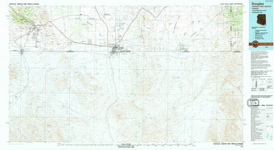 United States Geological Survey Douglas, AZ-NM (1994, 100000-Scale) digital map