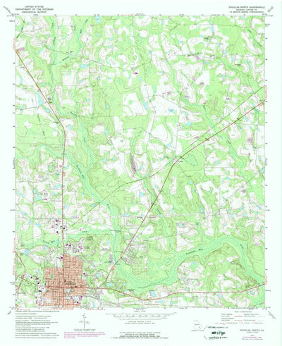 United States Geological Survey Douglas North, GA (1971, 24000-Scale) digital map