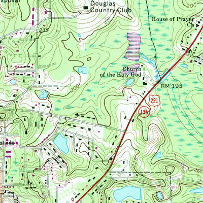United States Geological Survey Douglas North, GA (1971, 24000-Scale) digital map