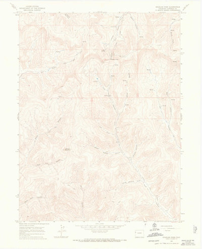United States Geological Survey Douglas Pass, CO (1964, 24000-Scale) digital map