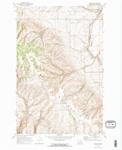 United States Geological Survey Douglas, WA (1968, 24000-Scale) digital map