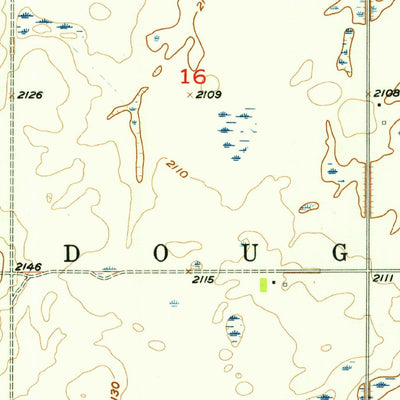 United States Geological Survey Douglas West, ND (1956, 24000-Scale) digital map