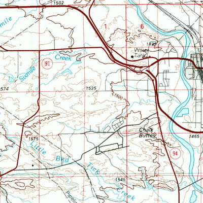 United States Geological Survey Douglas, WY (1981, 100000-Scale) digital map