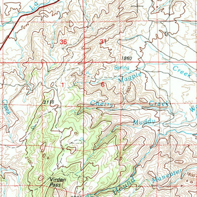 United States Geological Survey Douglas, WY (1981, 100000-Scale) digital map