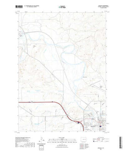 United States Geological Survey Douglas, WY (2021, 24000-Scale) digital map