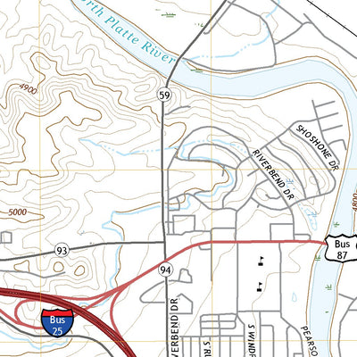 United States Geological Survey Douglas, WY (2021, 24000-Scale) digital map