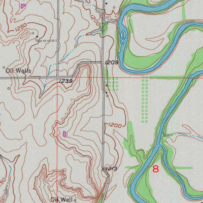 United States Geological Survey Douglass, KS (1955, 24000-Scale) digital map