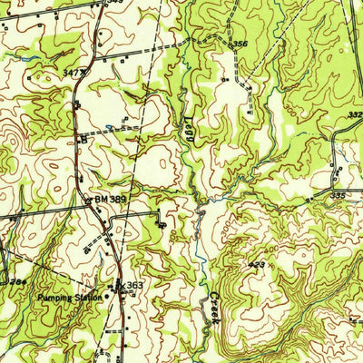 United States Geological Survey Douglass, TX (1952, 62500-Scale) digital map