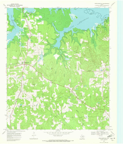 United States Geological Survey Douglassville, TX (1969, 24000-Scale) digital map