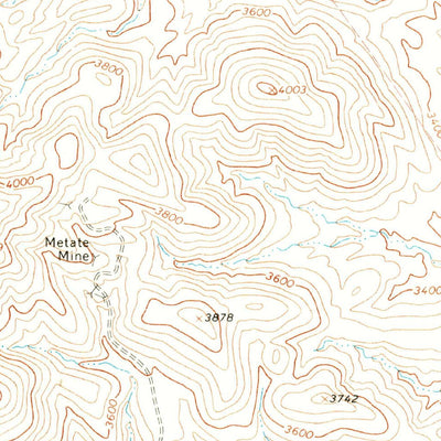 United States Geological Survey Dourine Canyon, AZ (1966, 24000-Scale) digital map