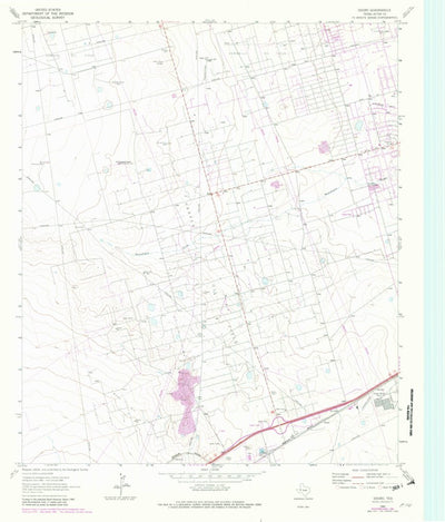 United States Geological Survey Douro, TX (1964, 24000-Scale) digital map