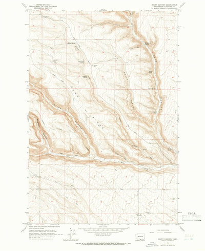 United States Geological Survey Douty Canyon, WA (1962, 24000-Scale) digital map
