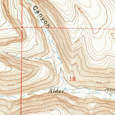 United States Geological Survey Douty Canyon, WA (1962, 24000-Scale) digital map