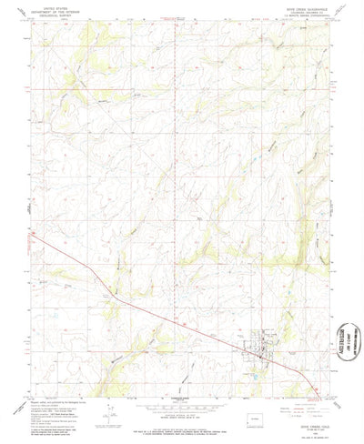 United States Geological Survey Dove Creek, CO (1964, 24000-Scale) digital map