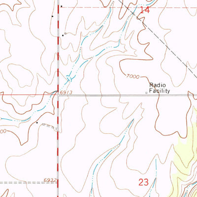 United States Geological Survey Dove Creek, CO (1964, 24000-Scale) digital map