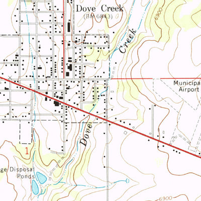United States Geological Survey Dove Creek, CO (1964, 24000-Scale) digital map