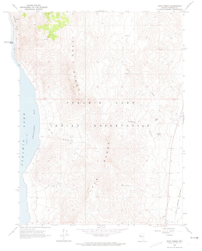 United States Geological Survey Dove Creek, NV (1964, 24000-Scale) digital map