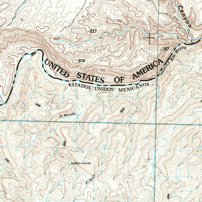 United States Geological Survey Dove Mountain, TX (1985, 100000-Scale) digital map